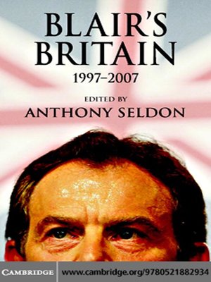 cover image of Blair's Britain, 1997–2007